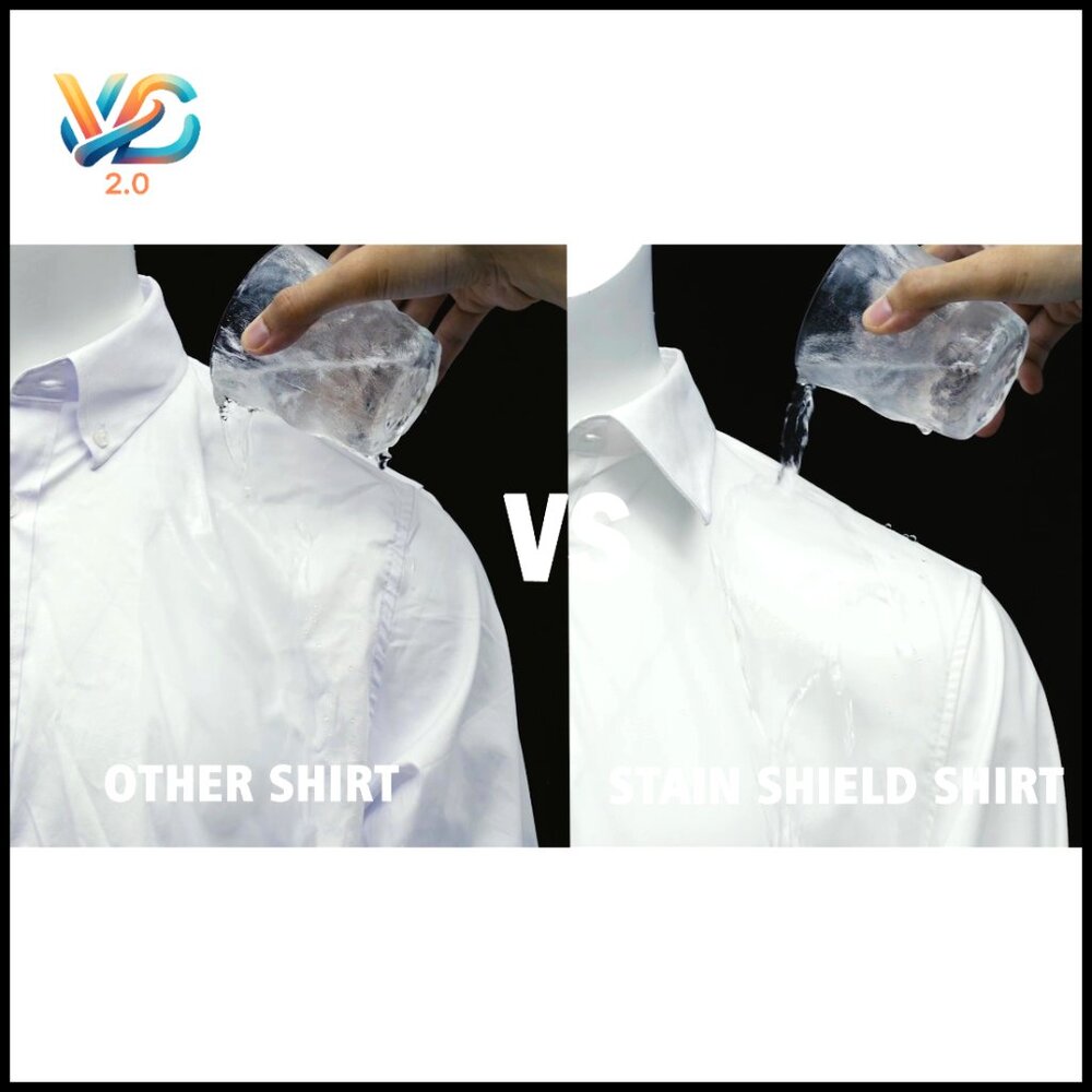 Stretch Stain Shield Button Down Shirt Classic Fi… - image 6